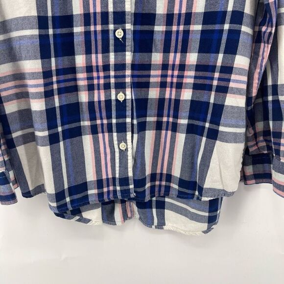 Old Navy the boyfriend shirt flannel plaid S small EUC soft - Picture 9 of 9